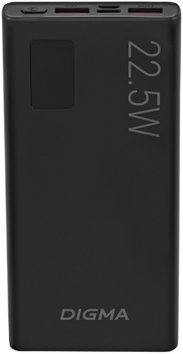 Внешний аккумулятор Digma DGPF10A 10000mAh (черный)