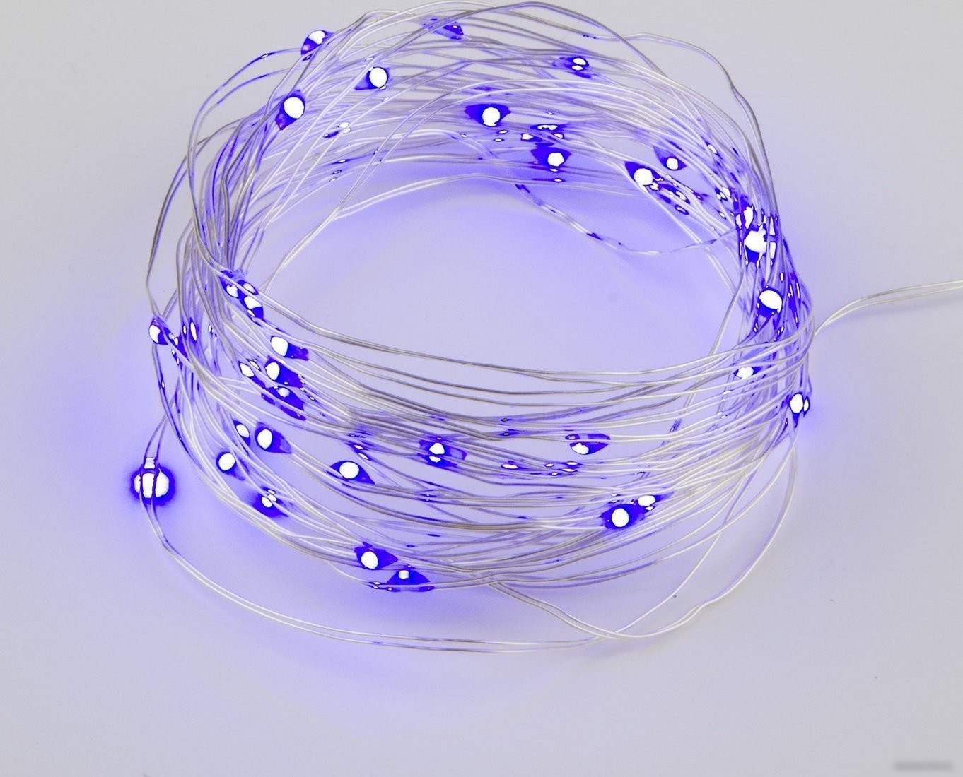 Гирлянда роса Uniel ULD-S0500-050/SCB/2AA PURPLE IP20 DEW UL-00007185