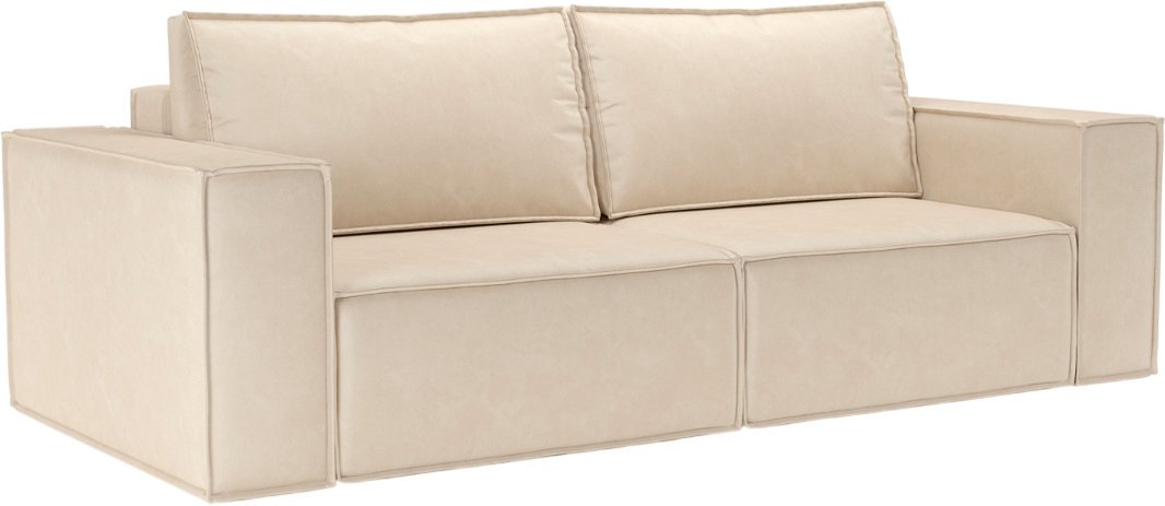 Диван Мебель-АРС Еврокнижка Эмби (бархат бежевый Star Velvet 6 Light Beige)