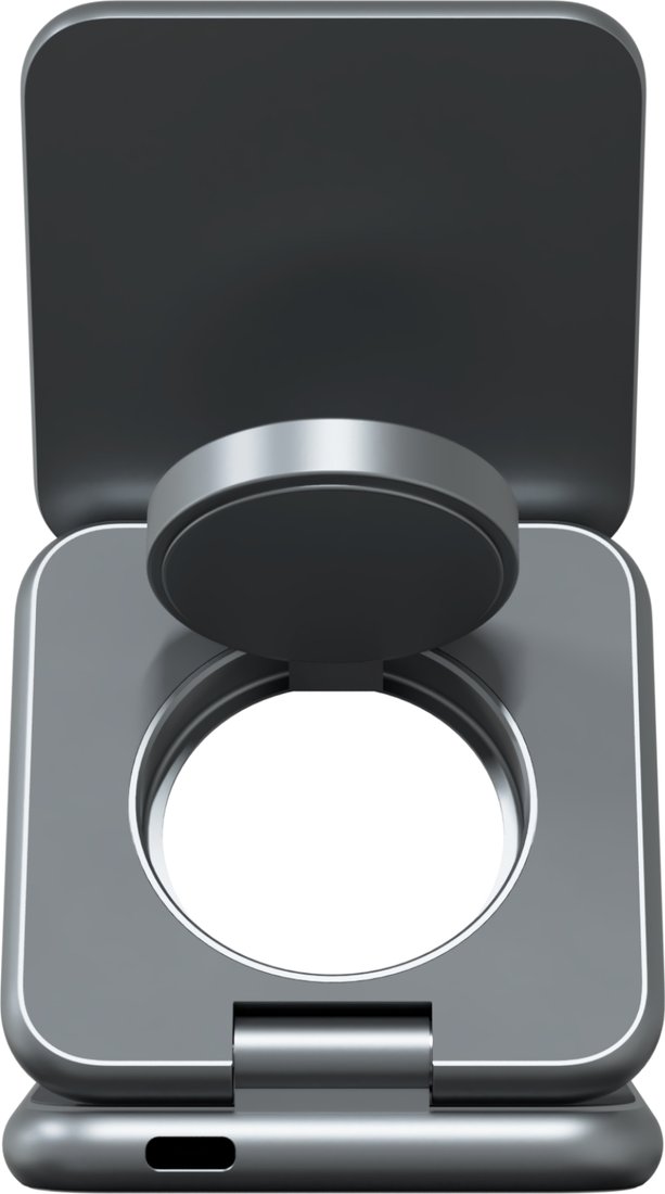 Беспроводное зарядное Magssory Fold Pro 3 в 1 WCH063 (темно-серый)