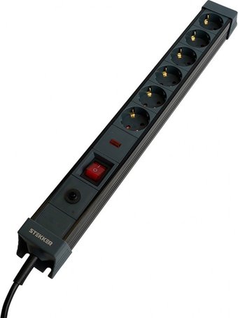 Сетевой фильтр Stekker HM22-61-02 50159 (черный)