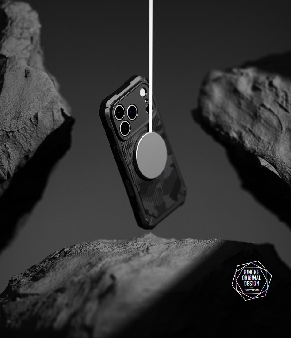 Чехол для телефона Ringke Rugged Gear Magnetic для iPhone 17 Pro Max (Camo Black)