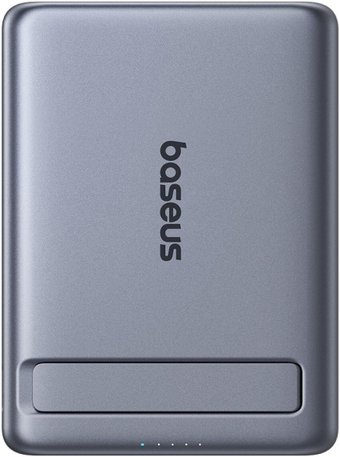 Внешний аккумулятор Baseus PicoGo AM31 Mini Magnetic Power Bank with Stand 20W 5000mAh (серый)