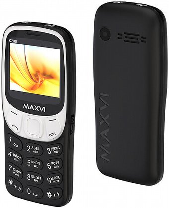 Кнопочный телефон Maxvi K200 (черный)
