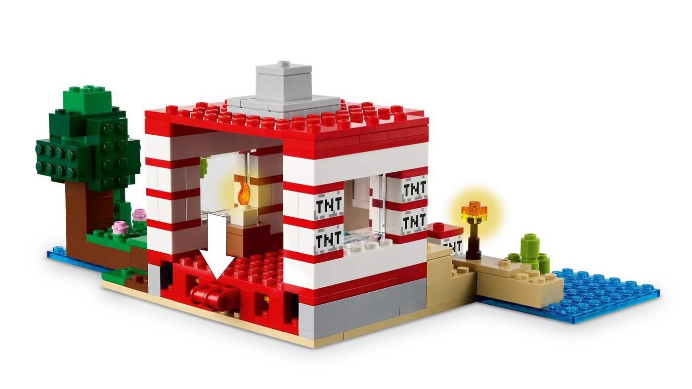 Конструктор LEGO Minecraft Дом в джунглях из TNT 21275