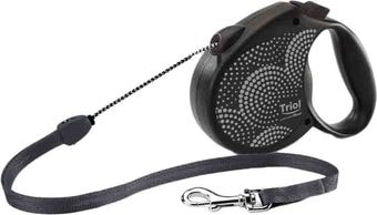 Поводок-рулетка Triol Flexi Life Bubbles M 11111026 (черный/серый)