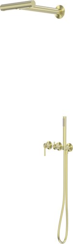 Душевая система Abber Perfekte 316 AF8A18BG (золото брашированнjt)
