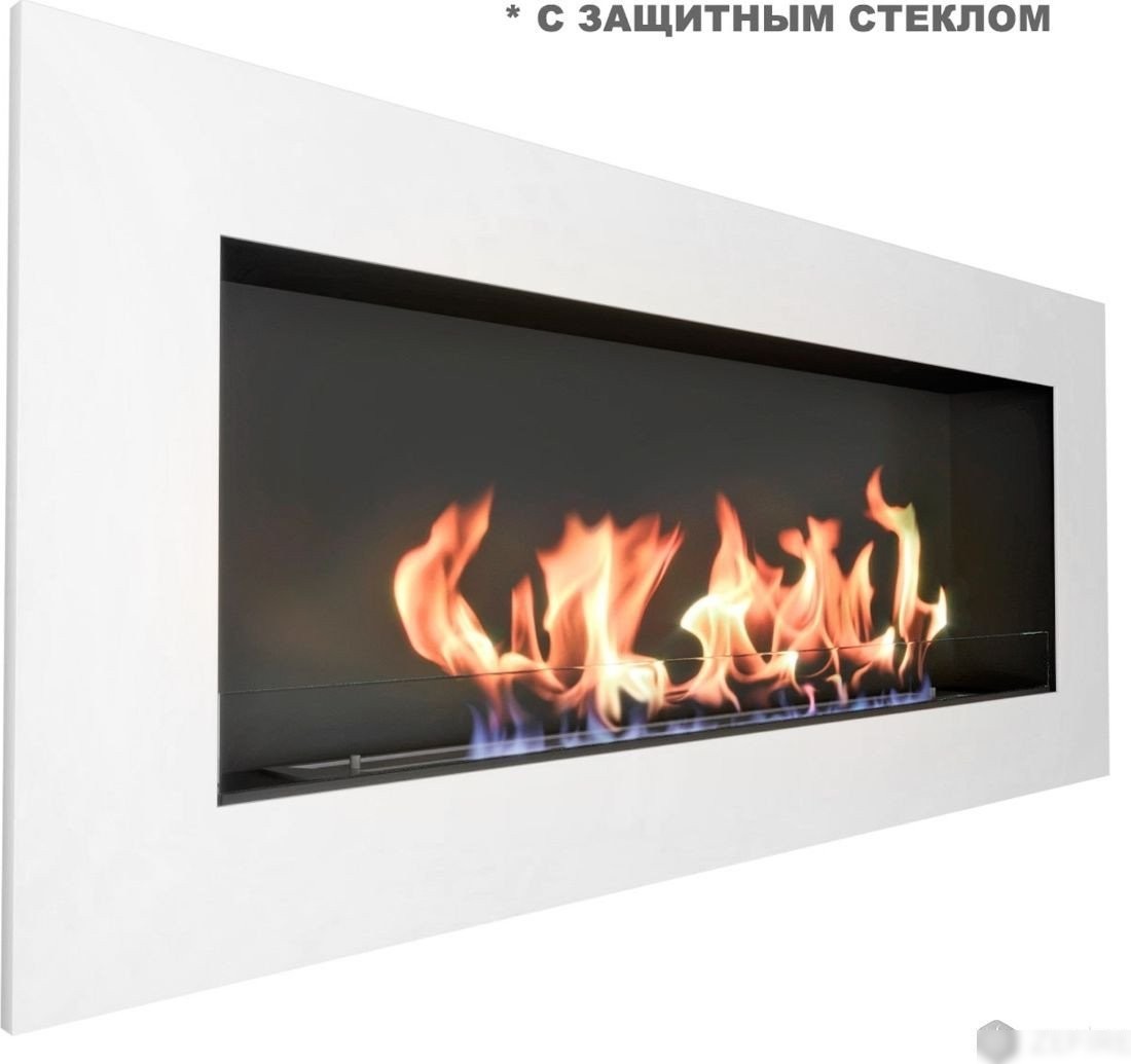 Биокамин ZeFire Elliot 1500 с белой рамкой