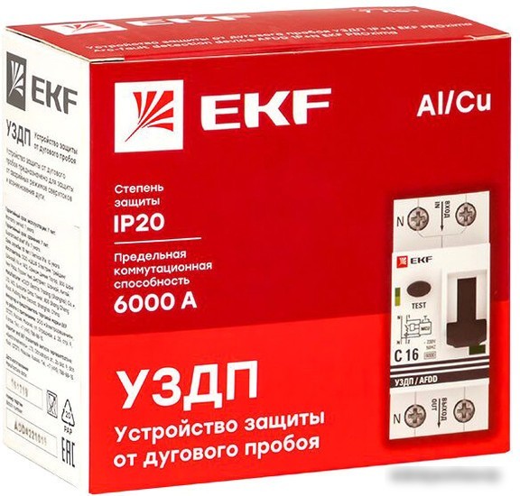 Устройство защиты от дугового пробоя EKF PROxima Afdd-2-25C-pro