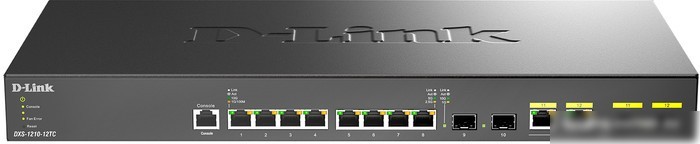 Управляемый коммутатор уровня 2+ D-Link DXS-1210-12TC/B1A