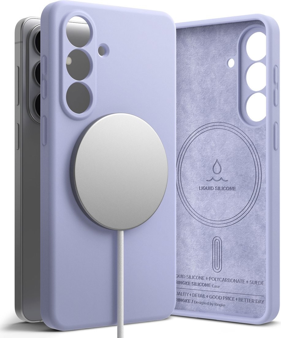 Чехол для телефона Ringke Silicone Magnetic для Galaxy S26 (Lavender)