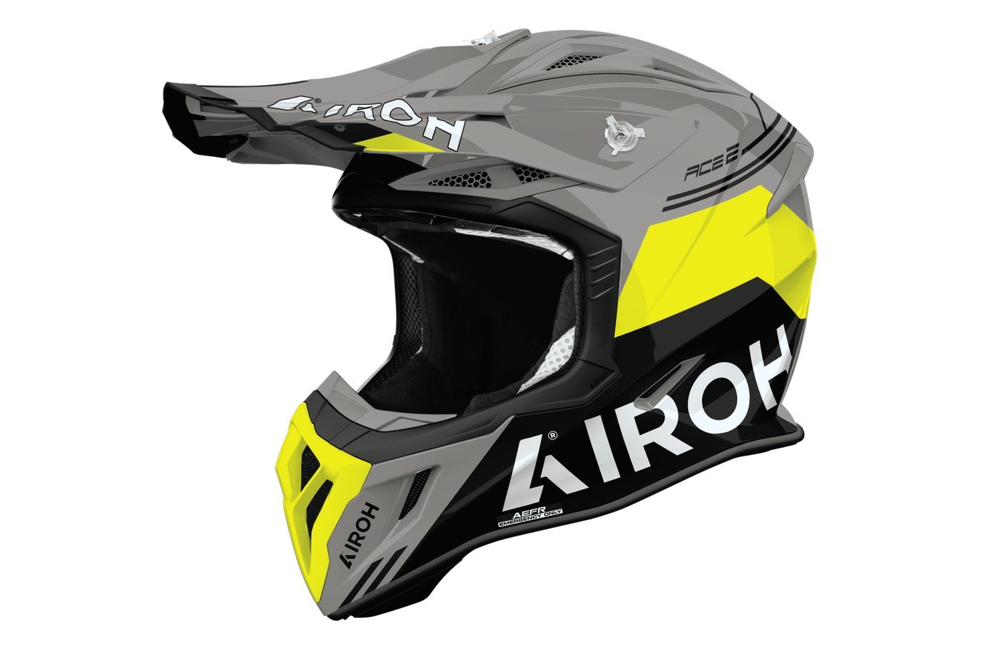 Мотошлем Airoh Aviator Ace 2 Fury AV22F31-XL (XL, желтый глянец)