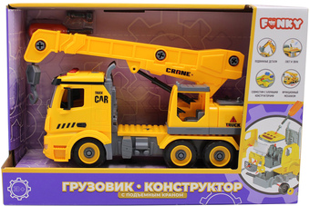 Конструктор Funky Toys FT61110 Грузовик с подъемным краном