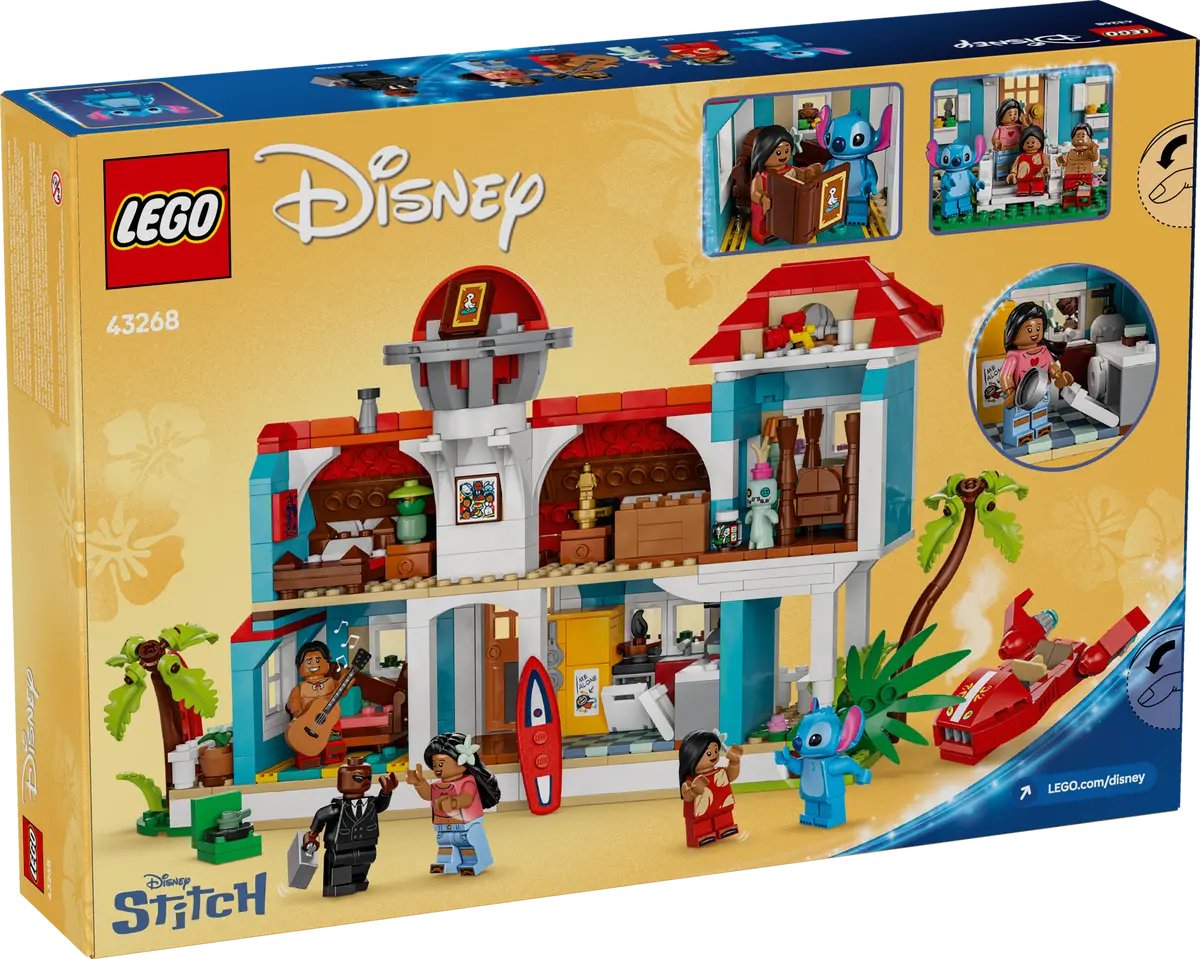 Конструктор LEGO Disney Пляжный домик Лило и Стича 43268