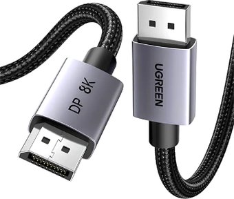 Кабель Ugreen DP120 25905 DisplayPort - DisplayPort (2 м, черный)