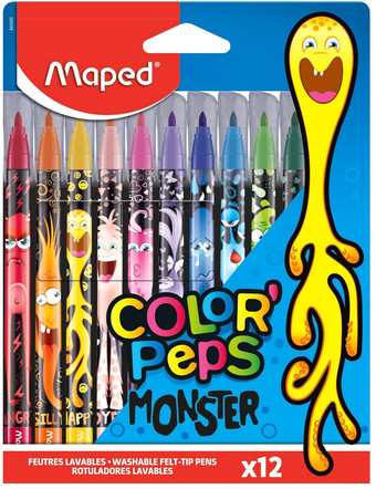 Фломастеры Maped Color Peps Monster 845400 (12шт)