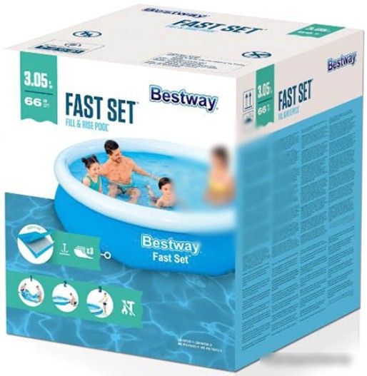 Надувной бассейн Bestway Fast Set 57456 (305х66)