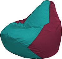 Кресло-мешок Flagman Груша Мега XXXL Г3.1-314 (бирюзовый/бордовый)