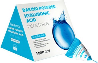 FarmStay Скраб для лица Baking Powder Hyaluronic Acid Pore Scrub 25x7 г