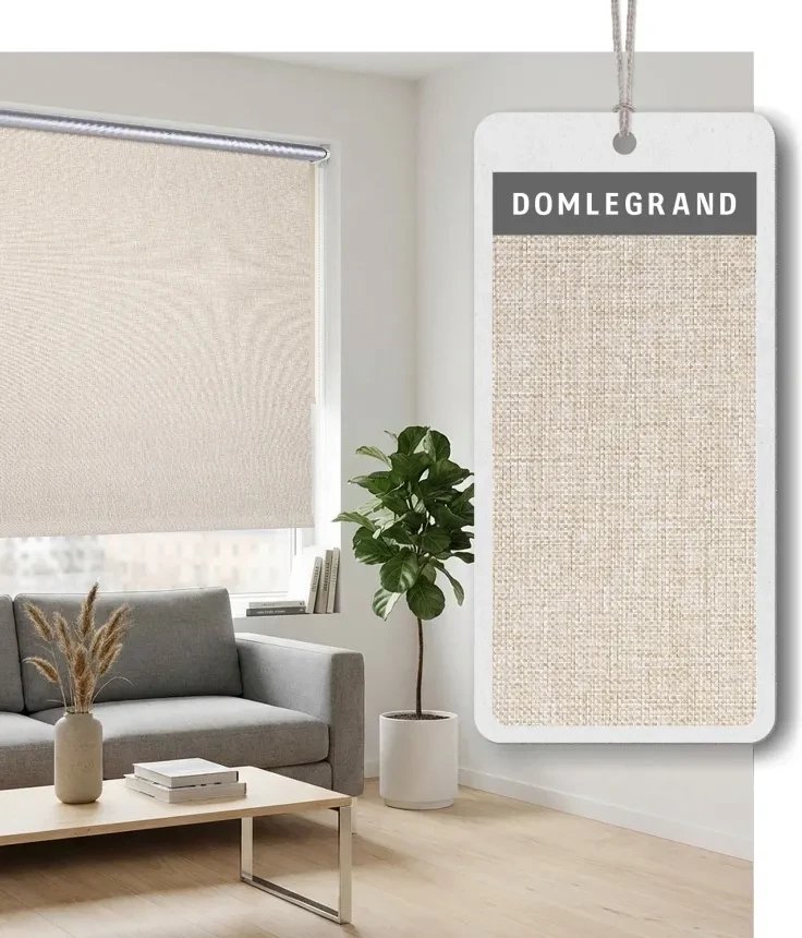 Рулонные шторы Legrand Блэкаут Норд 66x175 58156705 (крем)