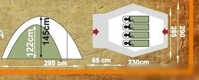 Кемпинговая палатка AVI-Outdoor Haldor 2895-NK