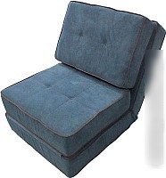 Кресло-кровать Лама-мебель Раскладное Марио (Bahama Denim/Bahama Grey)