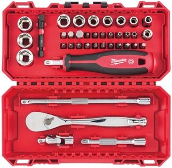 Набор отвертка с битами и головками Milwaukee 4932498381 (38 предметов)