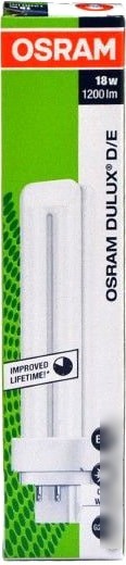 Люминесцентная лампа Osram Dulux D G24q-2 18 Вт 4000 К