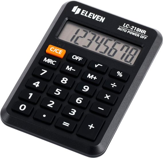 Калькулятор Eleven LC-210NR (черный)