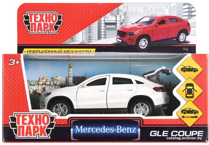 Технопарк Mercedes-Benz GLE Coupe (белый)