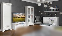 Шкаф распашной Black Red White Kentaki S320-SZF5D2S (белый)