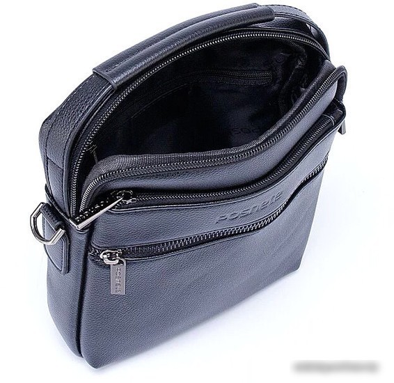 Мужская сумка Poshete 250-5188-3-BLK (черный)