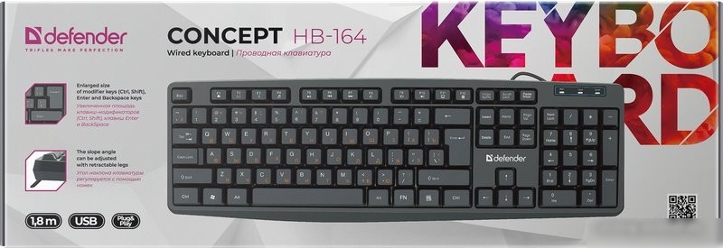 Клавиатура Defender Concept HB-164