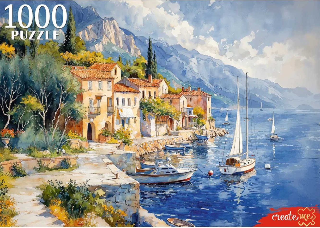 Пазл Рыжий кот Морской пейзаж Ф1000-8730