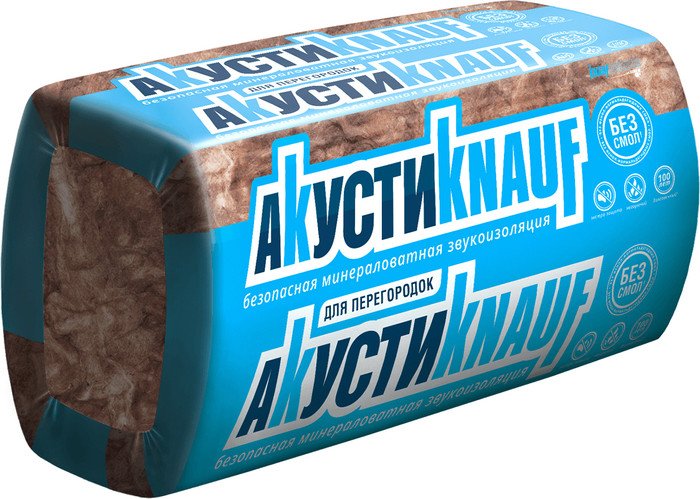 Теплоизоляция KNAUF Акусти AS 50x610x1230 (16 шт в упаковке)