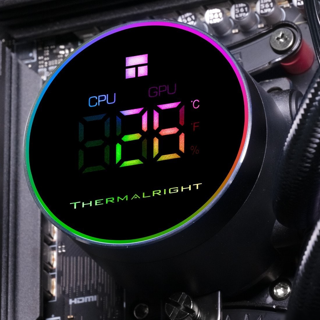 Система жидкостного охлаждения для процессора Thermalright Frozen Magic 360 Digital ARGB V2 (черный)