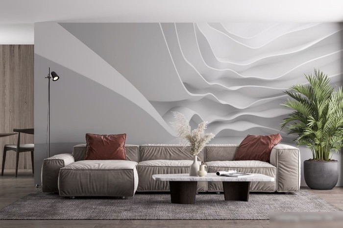 Фотообои ФабрикаФресок 3D Абстракция Волны 345270 (500x270)