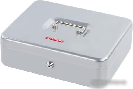 Кэшбокс BRAUBERG Safe 291060 (серебристый) Кэшбокс BRAUBERG Safe 291060 (серебристый)