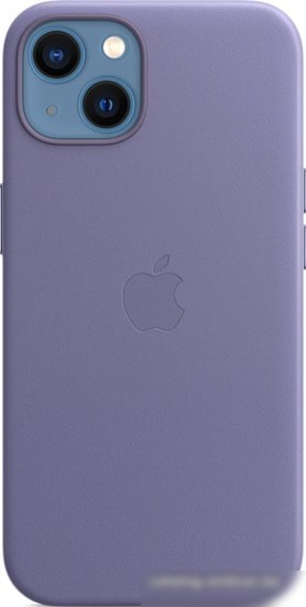 Чехол для телефона Apple MagSafe Leather Case для iPhone 13 (сиреневая глициния)