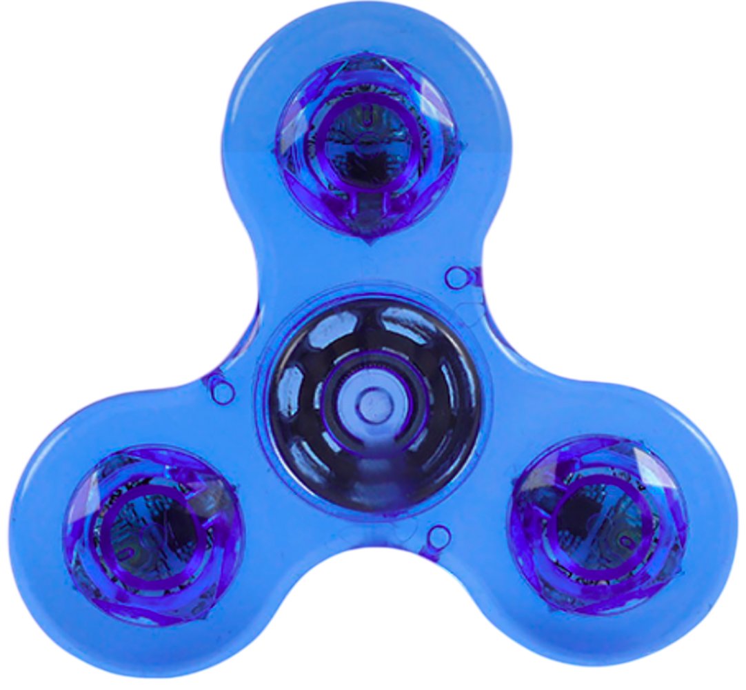 Фиджет спиннер Bingo Hand Spinner LED Transparent (голубой)