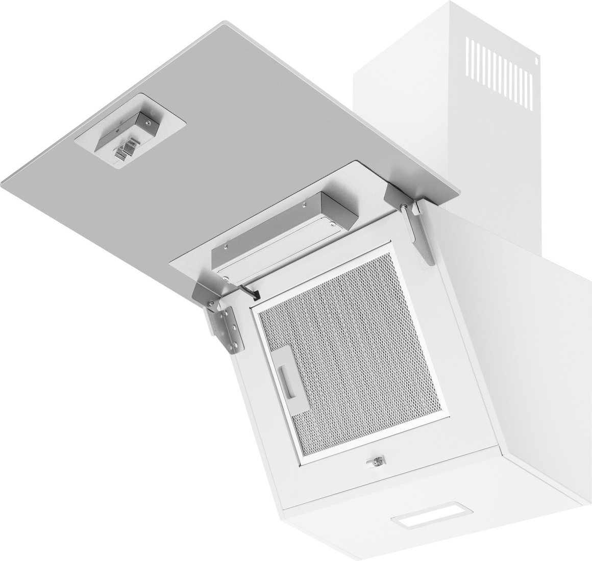 Кухонная вытяжка Weissgauff Yota 500 Touch White Glass