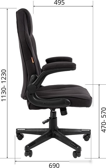 Игровое (геймерское) кресло CHAIRMAN CH51 (черный)