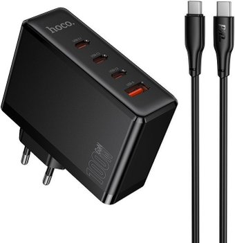 Сетевое зарядное Hoco N85 USB Type-C (черный)