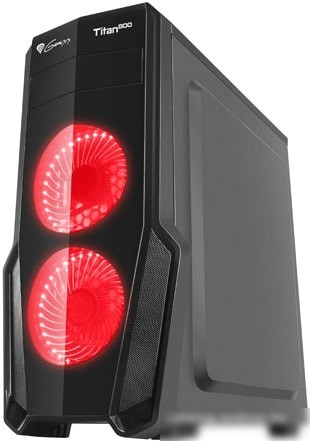 Корпус Genesis Titan 800 (красная подсветка)