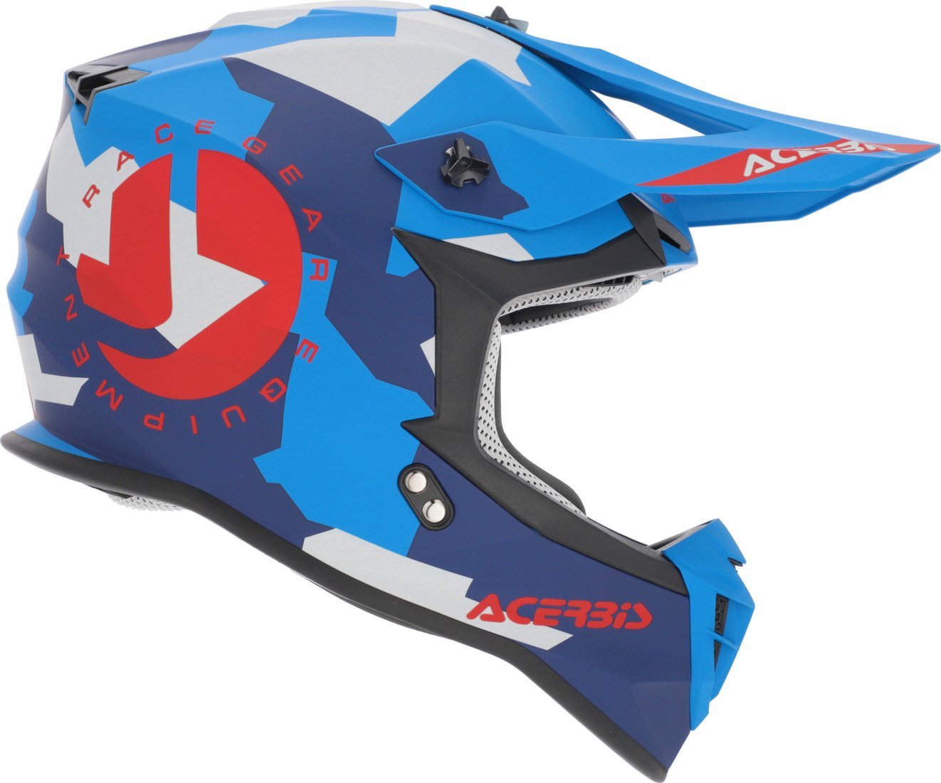 Мотошлем Acerbis Linear 22-06 0025316.431.062 (S, синий/красный 2)