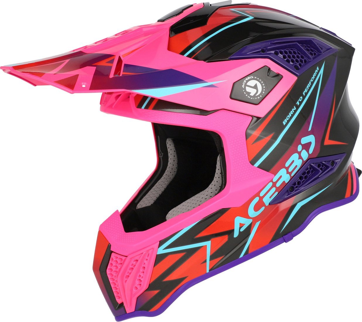 Мотошлем Acerbis Airstrike-X 0026905.723.066 (L, черный/розовый)