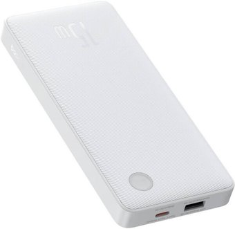 Внешний аккумулятор Baseus Airpow Lite Power Bank 15W 10000mAh P10067500213-00 (белый)