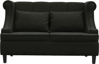 Диван Brioli Людвиг двухместный (микровелюр, В17 темно-серый)