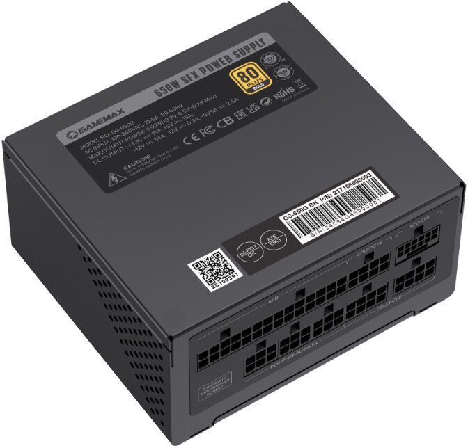 Блок питания GameMax GS-650G (черный)