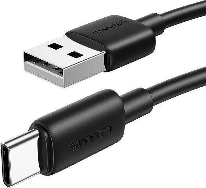Кабель Usams SJ708 USB Type-A - USB Type-C (1 м, черный)